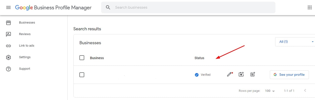 dashboard pada google my business